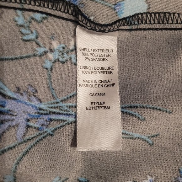 Size 16 Ricki's Blue Floral A-Line Dress - Picture 4 of 9